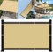SunSail Wasserdicht Rechteckig 2 x 4.5 m Sonnenschutz Windschutz Sonnensegel Schattentuch Leicht Und Haltbarkeit für Patio Hinterhof Rasengarten, Sandgelb