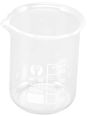 UKCOCO Cilindro Graduado Taza Medidora De Vidrio Set De Química Vasos Medidores De Vidrio Equipo De Vidrio Devices De Precipitados Juego De Vasos De Vidrio Escala Matraz Volumétrico