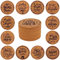STARUBY 12 Pcs Cork Coasters, Coasters for Drinks, Coasters for Coffee Table, for Drinks Absorbent Kitchen Dining Room Decoration 10cm Round Family