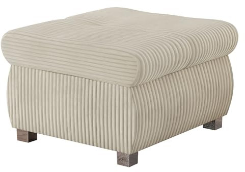 Mirjan24 Polsterhocker Sitzbank Orkan klein Hocker Sitzhocker Modern Pouf Fußbank Sitzmöbel 60x60 (Poso 100)