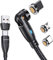 VAFOTON 9Pin Cavo USB C Magnetico 2M, 60W, Ricarica Rapida, 3A Caricabatterie Rotazione a 360° e 180° per Micro USB/Tipo C/iProdotti