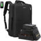 LOVEVOOK Mochila de equipaje de mano, mochila para hombre y mujer con compartimento para zapatos, mochila extensible de viaje de negocios, 30-40 l, 17 pulgadas, equipaje de mano para viajes, trabajo