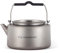 Lifeventure Superlight 1 Litre Titanium Kettle with Folding Handles, Easy Pour Spout & Ventilated Lid, Silver