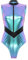 iEFiEL Damen Metallic Body Lackleder Bodysuit Catsuit Wetlook Jumpsuit Langarm/Kurzarm Turnanzug Ballettbody Trikotanzug Tanzkostüm Wa Bunt XXL