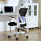 SOSINYA Silla De Oficina Ergonómica,Silla De Escritorio con Reposacabezas Ajustable, Plegable,Soporte Lumbar Ajustable,Silla Giratoria De Malla 360°,hasta 120Kg