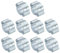 PATIKIL 10 Pack 7-9mm Double Ear Hose Clamp, Galvanized Steel Crimp Rings for Tubing Pipe Fitting Connections, Silver Tone