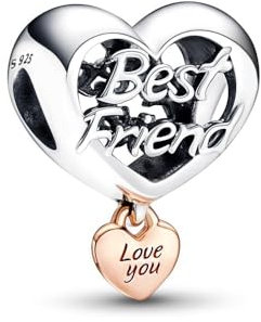 Feitery Kumpel Charms Kompatibilität für Pandora Armband Valentinstag Bead Charm für Damen
