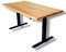Live Distance Shopping MyTimber® höhenverstellbarer Schreibtisch Eiche Massiv | Ergonomischer Steh-Sitz Tisch | Echtholz für mehr Wohlbefinden an deinem Arbeitsplatz (120 x 80CM, Baumkante)