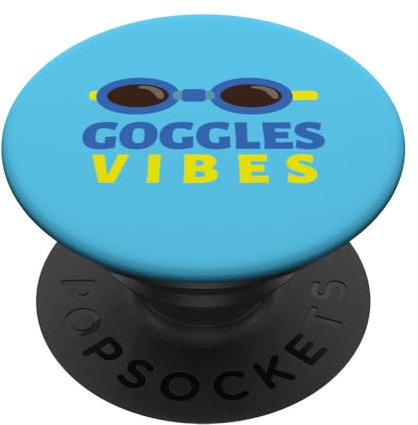 Goggles Vibes! Lustiges Schwimmen und Schwimmer PopSockets mit austauschbarem PopGrip