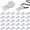 32 Stück Sofa Feder Clips, Metall Sofa Feder Reparatur, Möbel Federset, Couch Ersatzteile für Polstermöbel, Möbel Federset zur um Möbel, Feder Clips für Möbel mit 5 Löchern, für Sofa, Couch und Stuhl