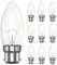 Morotty B22 Candle Bulbs Dimmable Warm White 2700K, 360LM, AC 230V, B22 BC C35 Candle Bulbs Large Bayonet Cap, Light Bulb for Chandelier, Table Lamp, Ceiling Light, 10 Pack