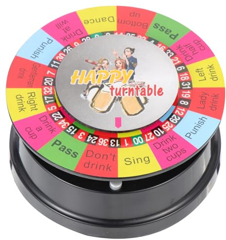 MUSISALY Spiel Plattenspieler lustiges Partyspiel erwachsenes Spielzeug Rad unterhaltungsspiele trinkspiele für Erwachsene plattenheber Schachbrett elektrisch drehbares Brett Partyschmuck