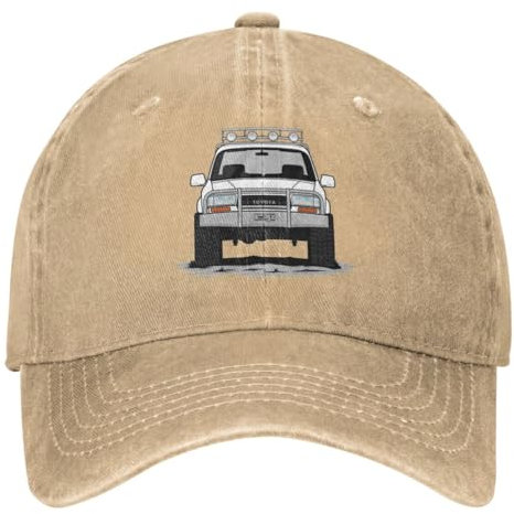 OAUMJIIL Land Cruiser FJ 80 Serie Unisex Baseball Caps Off Road FJ80 Auto Caps Hut Vintage Workouts Verstellbarer Trucker Hut Kopfbedeckung