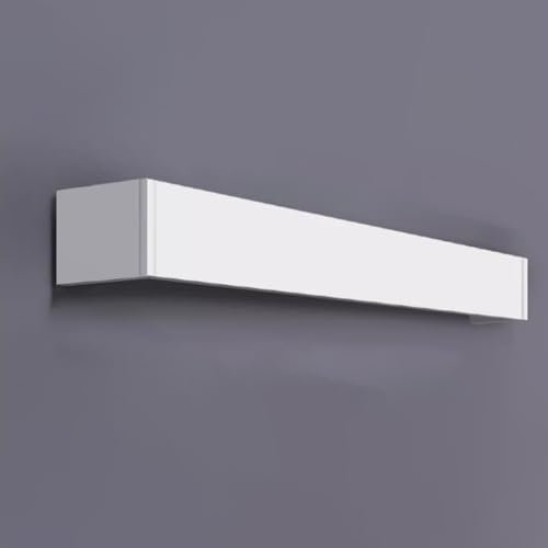 Binario Tenda Soffitto Manto di Tenda Montato a Soffitto, Copertura Pannello Cassone Tenda a Binario Singolo o Doppio, Copertura Tenda in Lega di Alluminio Bianco per Parete Finestra(For single track,