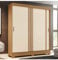 Vicawu Armoire Garde-Robe AUROR - Beige/Gris