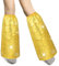 Sintege 1 Paar Pailletten Beinstulpen für Damen Karneval Disco Accessoires 70er Jahre Kostüm Retro Pailletten Beinwärmer Glitzer Stulpen für Frauen Disco Mottoparty Fasching Party Kostüm(Gold)