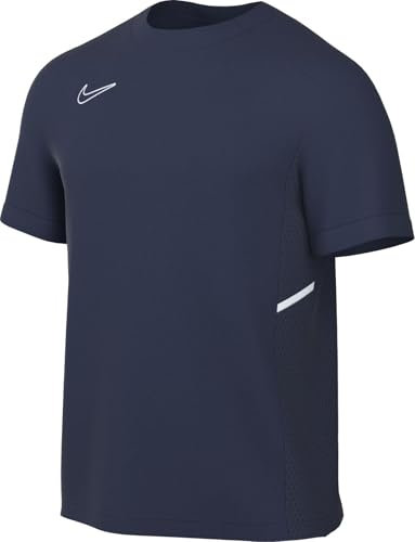 Nike Academy Dri-Fit Men's Short Sleeve Football Top, Midnight Navy/Midnight Navy/White/White, HJ3791-410, 2XL