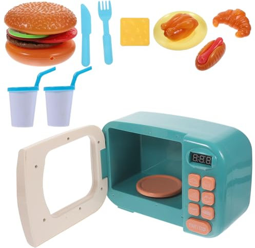 Toyvian Juguetes De Cocina para Horno Microondas Accesorios Decoración De Hogar y Accesorio De Fotos