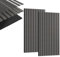 YUENFONG Lot de 4 panneaux acoustiques en bois véritable 60 x 120 cm, panneau mural à lamelles, revêtement mural, panneaux en bois MDF, fibre polyvinyle, panneaux acoustiques, panneaux muraux