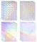 32 Blatt holografische klares Vinyl holografische Aufkleber Papier,Aufkleber Irisierende Folie,Glitzerfolie Abziehbilder Fensterfolie,Selbsthaftend Hologrammfolie Vinylfolie A4 Wasserdicht (4 Muster)