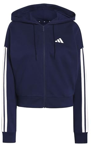 Adidas Damen Essentials 3-Stripes French Terry Full Zip Hoodie