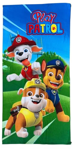 CARTOON Paw Patrol Strandtuch aus Polyester-Mikrofaser für Kinder, 245 g/m², Größe 70 x 140 cm