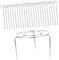 MOTHNUR 1 Ensemble Support de Brochettes Ronde Acier Inoxydable pour Friteuse à Air Porte Brochettes Vertical pour Barbecue Accessoire de Cuisine pour Rôtir Viande Fruits