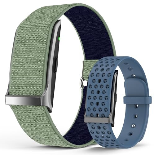 Smart Bracelet, Wearable Activity & Fitness Tracker Band, 24H Sleep Tracker, All-Day Continuous Heart Rate Blood Pressure Stress HRV Monitor, 120+ Sport Modes Smart Wristband with 2 Bands, Free APP