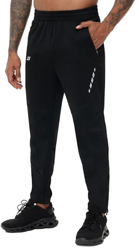 WISMBOX Herren Fahrradhose Thermo Fleece MTB Radhose Lange Wasserdicht Winddicht Softshellhose Lang Radlerhose für Winter