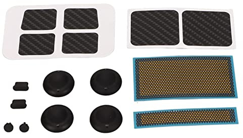 SUNGOOYUE Steam Deck-Schutzset mit Touchpad-Aufklebern, Tastenabdeckungen, Staubschutz, Joystick-Kappen, Silikon und ABS-Material, Komplettes Gaming-Konsolen-Zubehörset