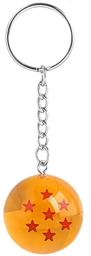 3D Keychain, Ball Key Chain, 1 Pièce Porte Clé Pour Dbz Fans Pour Sacs, Téléphones Portables, Clés, Portefeuilles, Cartables, Merch(7Étoile,G)