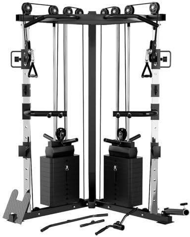 Strongway Cable Crossover Weights Stack and Pull Up Bar
