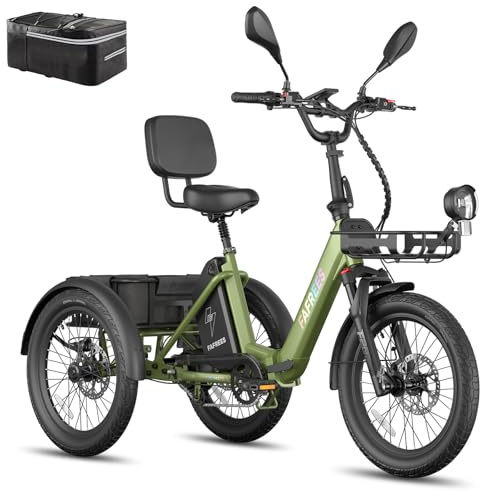 Fafrees F20 Mate II E-Bike Dreiradfr Erwachsene [ Offiziell ] Damen Ebike Herren 25km/h, Elektrofahrrad 20 Zoll, Elektro 3 Rad, Senioren Klapprad 180kg Straßenzulassung