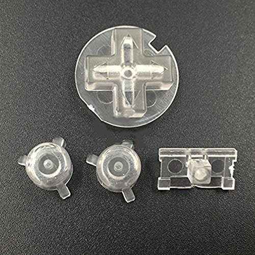 Multicolor Full Set Custom Keypads A B Buttons Mod Kit Button für Game Boy Pocket GBP Ersatzteile – Transparent