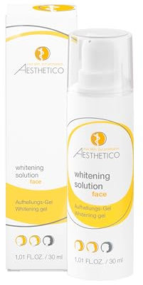 AESTHETICO whitening solution, 30 ml – Aufhellendes Serum bei Pigment- & Altersflecken, für eine gleichmäßige & strahlende Haut, reduziert effektiv Pigmentstörungen, ideal für einen ebenmäßigen Teint