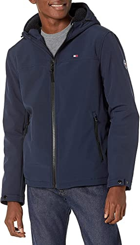 Tommy Hilfiger Adaptive Herren Soft Shell Water Resistant Hooded Jacket Übergangsjacke