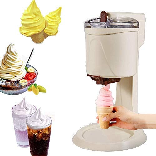ytrew Macchina per gelato soft serve, per la casa, fai da te, per la cucina, automatica, mini frutta, per servire gelato, salutare, semplice operazione a spinta