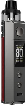 VooPoo Drag H80S Kit, 80W, DTL Vape Kit **18650mAh Battery Sold Separately** - Vape Kit, Vaping, Ecigarette, Ecig - No Nicotine, 2ml TPD Version. (Red)