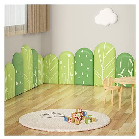 XILYZMO Anti-Kollision Soft Cushion Tapete, 3D Leder Tapete Soft Kissen, Abnehmbare Gepolsterte Wandpaneele, Spielraumschutz, Wiederverwendbare An (Farbe : B, Größe : 1.5X0.8M)