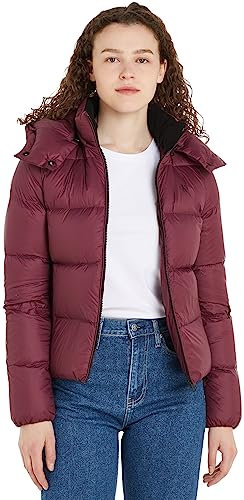 Calvin Klein Jeans Damen Daunenjacke Down Archetype Short Puffer Winter, Violett (Amaranth), XS