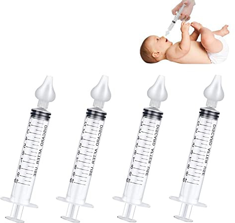 4 Stück Nasenspülung Baby Spritze Nasendusche Kinder 10 Ml Professionelle Nasenspülung Nasenwaschreiniger Wiederverwendbar Nasenspüler Sicher Komfortabel