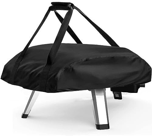SRGDRR Waterproof Pizza Oven Dustproof Covers Pizza Ovens Covers for Ooni Koda 12 16 Portable 420D Portable Dust Protective Cover 30 * 23.5 * 8.5inch Black