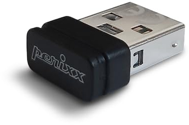 Perixx PERIBOARD-612B Ersatz-Nano-USB-Empfänger – kompatibel mit dem schwarzen und weißen Modell – schwarz