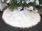 Woolous White Faux Fur Christmas Tree Skirt 95cm - Soft Plush Xmas Tree Skirt & Base Cover for Holiday Decor, New Year Parties, and Christmas Tree Base Decoration (36 inches)