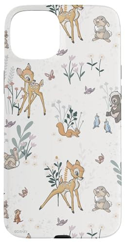 Hülle für iPhone 15 Plus Disney Bambi und Klopfer Floral