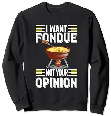 Voglio fonduta con formaggio Svizzera francese regione delle Alpi Felpa