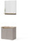Vicco Badmöbel-Kombination Marelle, Badezimmerschrank-Set, Greige/Artisan-Eiche, 2 Teile