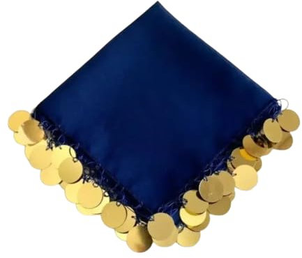 ErYa 10x Blau Luxus Halay Mendili groß 30x30 cm Tanztücher Dügün Hochzeit Verlobung Kina Mendil