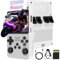 R36S Consola Retro Portatil, 128G TF Card 17000+ Juegos Sistema Linux De Código Abierto Retro Game Console, 10+ Emuladores Pantalla IPS De 3.5 Pulgadas Emulador Consola Retro con Dual 3D Joysticks