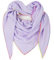 Gloop Damen Schal XXL Dreieckstuch Damen Dreieck Schal Halstuch Baumwolle Musselin Schal Poncho ohne Kratze an Haut Hergestellt in Italien 135 cm×135 cm×220 cm (Helllila 02678a30)